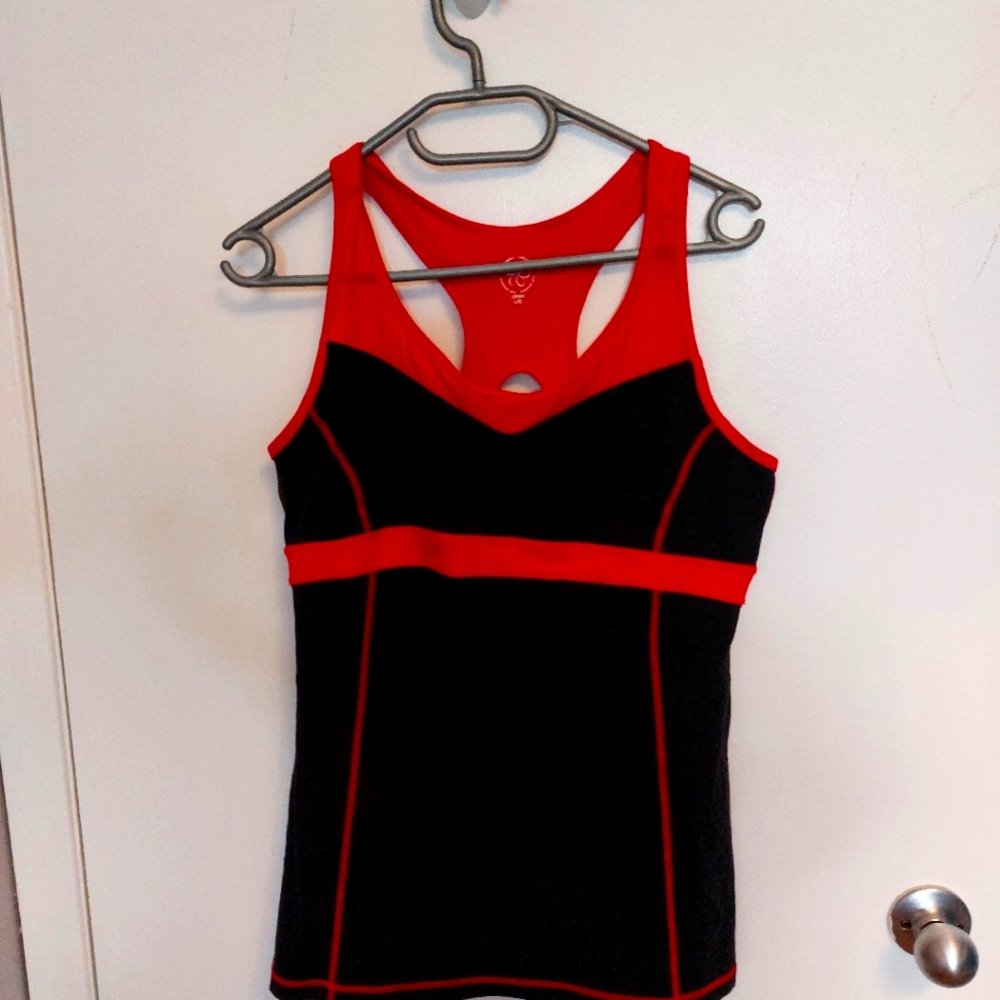 Tuff Athletics tank with attached bralet